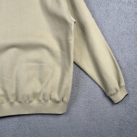 Vintage Sweater Mens Size Large Beige Golf Grandpa Embroidered Crew Neck Fleece - Picture 7 of 15
